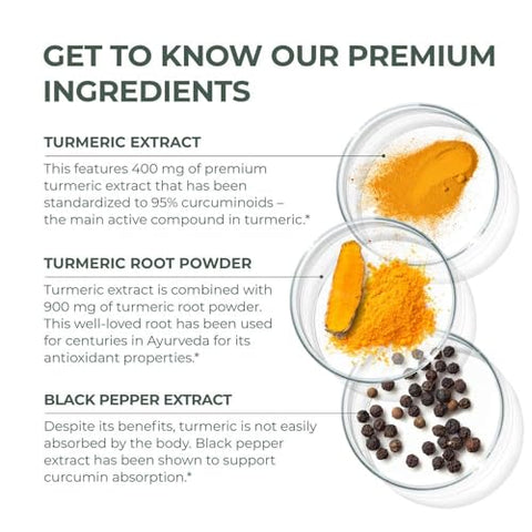 2 Pack: Complexo de Cúrcuma Primal com Extrato de Pimenta Preta, Suporte para Articulações e Mobilidade Feminina – 60 cápsulas - Primal Harvest