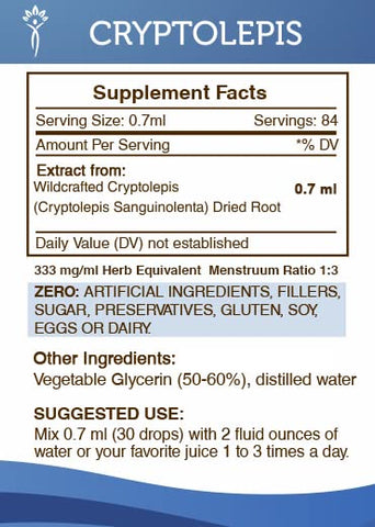 Extrato de Cryptolepis Sanguinolenta 60ml – Gota Herbal de Alta Potência, Feito com Cryptolepis Selvagem – 2 oz - Secrets of the Tribe