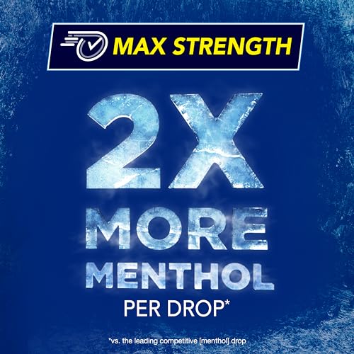 VapoCOOL Max Força Pastilhas para Dor de Garganta, Alívio Rápido, Alivia a Dor da Tosse, Mentol, Winterfrost – 225ct - Vicks