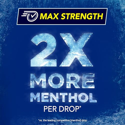 VapoCOOL Max Força Pastilhas para Dor de Garganta, Alívio Rápido, Alivia a Dor da Tosse, Mentol, Winterfrost – 225ct - Vicks