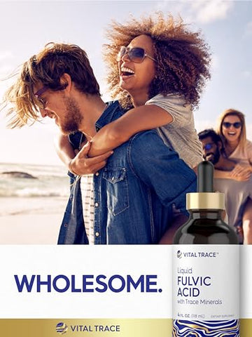 Fulvic Acid Drops 118 ml | Minerais Traços Líquidos | Suplemento Iônico | Vegetariano, Não-OGM - Carlyle