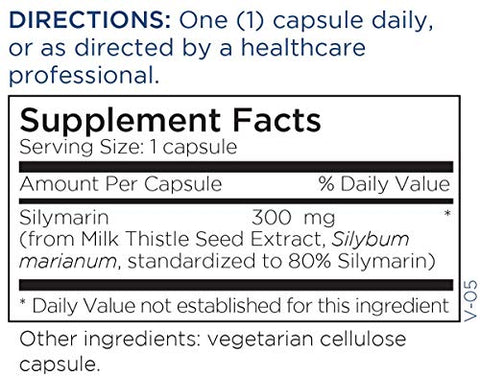 Silymarin 300mg: Suporte Diário ao Fígado – Cápsulas de Cardo Mariano para Saúde, Proteção e Desintoxicação Hepática (180 cápsulas) - Metabolic Maintenance