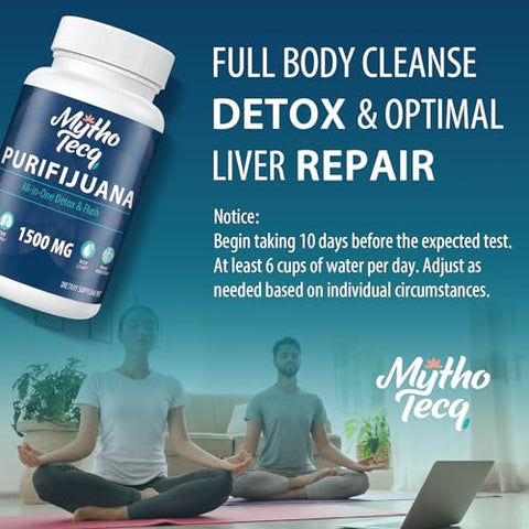 MythoTecq - 1500 MG Detox e Limpeza, Desintoxicação Corporal para Homens – Marca em Destaque