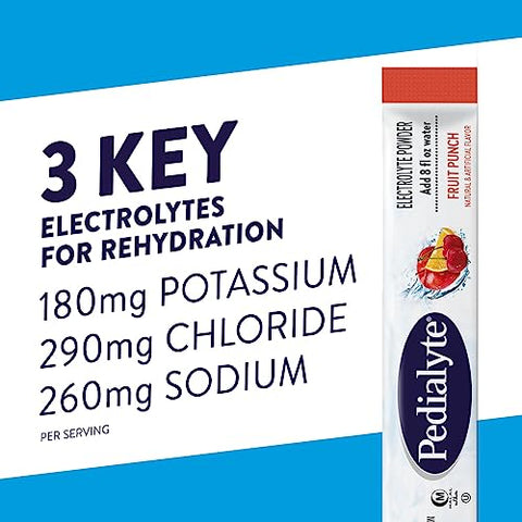 Pacotes de Pó Eletrolítico, Variedade, Bebida Hidratante, 8 Unidades (Pacote com 3) Pacotes de Pó em Porções Individuais - Pedialyte