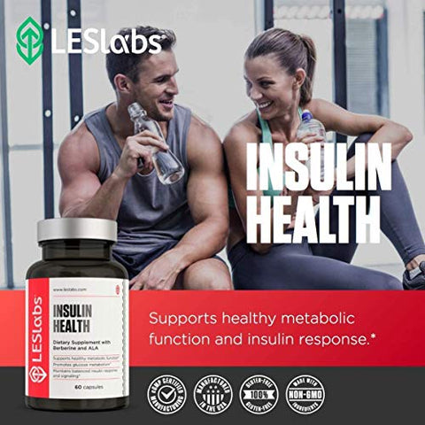 Insulin Health – Suporte para Saúde Metabólica e Lipídica, 60 cápsulas, 500mg - LES Labs