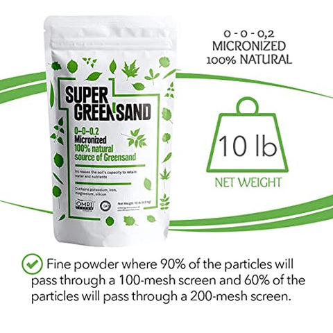 Super Greensand - Micronizado, 68 Minerais e Elementos Traços, 10 Libras