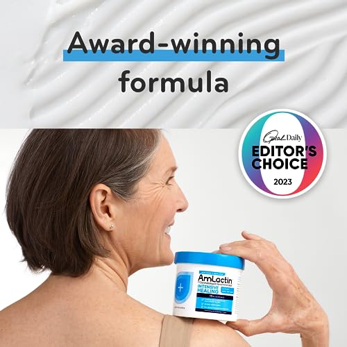 Creme Corporal Intensivo de Cura – 340g – Esfoliante e Hidratante 2 em 1 para Pele Seca com 15% de Ácido Lático e Ceramidas para Hidratação de 24 Horas - AmLactin