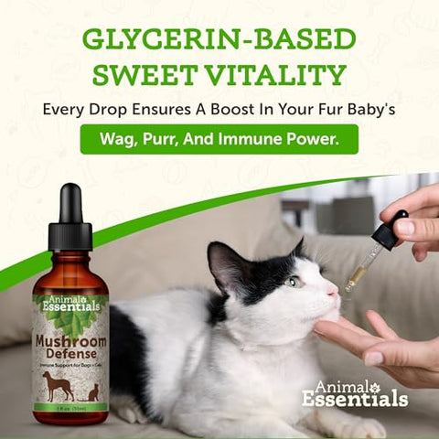 Mushroom Defense – Suporte ao Sistema Imunológico para Cães | Marca Animal Essentials - Animal Essentials