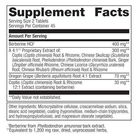 CandiBactin-BR – Berberina Concentrada para Suporte Intestinal – com Berberina, Uva-do-Oregon - Metagenics