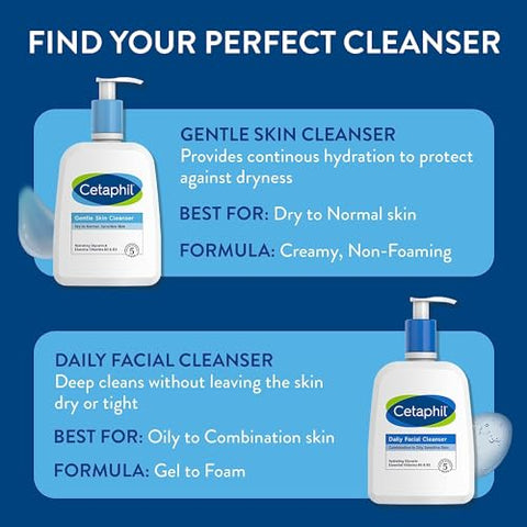 Face Wash: Limpeza Suave e Hidratante para Pele Sensível, 20ml, Sem Fragrância, Sem Sabão e Não Espumante - Cetaphil