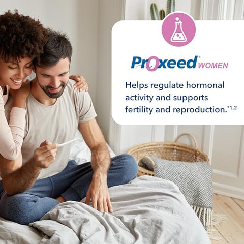 Women | Equilíbrio Hormonal, Ovulação, Fertilização e Qualidade dos Óvulos* | Suporte para Concepção Saudável | 30 Pacotes (30 Dias de Suprimento) - Proxeed