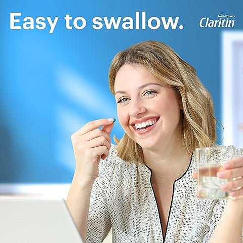 24 Horas: Alívio de Alergia Não Sonolento, Loratadina Antialérgico em Cápsulas Líquidas, 1×30, 1×10, 1×60, 100 Cápsulas Líquidas no Total - Claritin