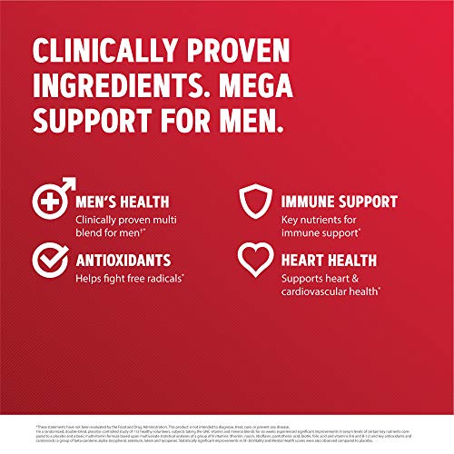 Mega Men Multivitamínico | Antioxidantes, Saúde do Coração e Suporte Imunológico | 180 Comprimidos - GNC