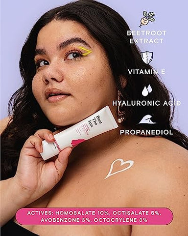 Beet The Sun FPS 40 PA – Protetor Solar Químico Diário de Amplo Espectro, Leve, Não Oleoso, Sem Resíduos Brancos, para Todos os Tipos de Pele, Vegano e Cruelty Free, 50g - KraveBeauty