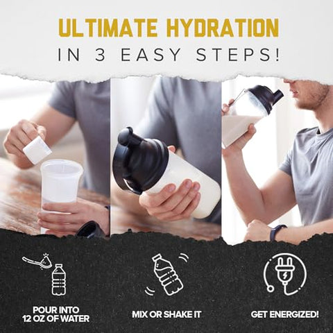 MMA Nutrition - HRDWRK – Pó de Eletrólitos Keto Hidratação Sem Açúcar com Magnésio, Potássio e Sódio – 100 Porções | Aumente a Resistência e Reduza a Fadiga com Este Suplemento de Eletrólitos
