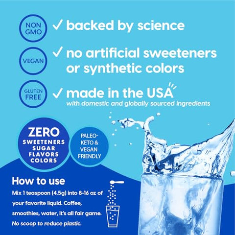 Bulk Eletrólitos sem Sabor, Hidratação Rápida sem Açúcar, Sabor Extremamente Sutil, Mistura de Bebida Eletrólitos (50 Porções, sem Sabor) - HYDRANT