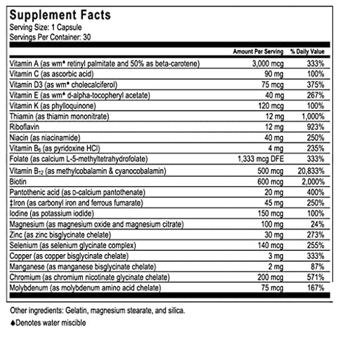Celebrate Bariatric Supplements - Celebrate Vitamins CelebrateONE 45 – Multivitamínico Bariátrico de 1 por dia com 45mg de Ferro – Vitaminas Essenciais