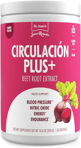 Circulacion Plus: Suplemento Nutricional de Extrato de Beterraba, Superfood para Circulação e Coração, Energia – 100g - Santo Remedio