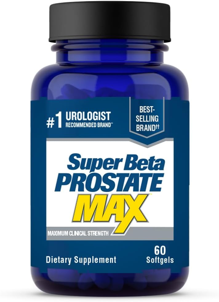 SUPER BETA PROSTATE - Max – Suporte Avançado de Saw Palmetto para a Saúde Masculina, 60ct – Fórmula Potente para a Próstata