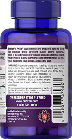 Puritan's Pride - Puritan’s Pride Resveratrol 250 mg – 60 Cápsulas | Antioxidante Natural