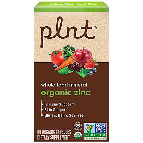 plnt - Zinco Orgânico, Fórmula Mineral de Alimentos Integrais para o Sistema Imunológico – 100g
