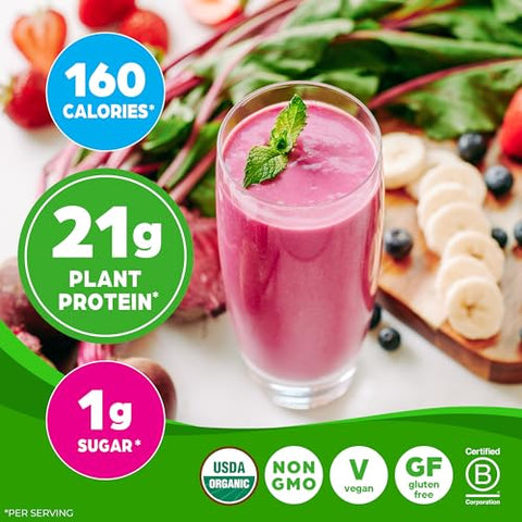 Proteína Vegana Orgânica em Pó 50 Superfoods, Baunilha – 21g Proteína Vegetal, 8g Fibra Prebiótica, Sem Lactose, Livre de Glúten, Não-OGM, 920g (Embalagem…) - Orgain