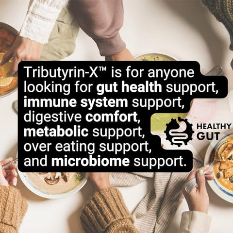 Healthy Gut,LLC - Tributirina-X para um Intestino Saudável | Suporte para Histamina e Intestino Permeável | 99% Puro s/ Odor | 90 Porções