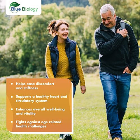 BlueBiology - Cápsulas de Cúrcuma Curcumina com Bioperina – Cápsulas de Cúrcuma Curcumina, Sem Lactose, Sem Glúten – Suplemento de Cúrcuma Curcumina – (60 Cápsulas Vegetarianas)