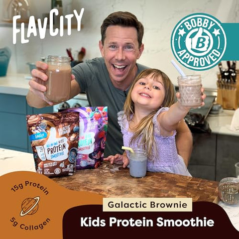 Smoothie Proteico All-In-One para Crianças (Galactic Brownie) – Alimentado com Grama - FlavCity
