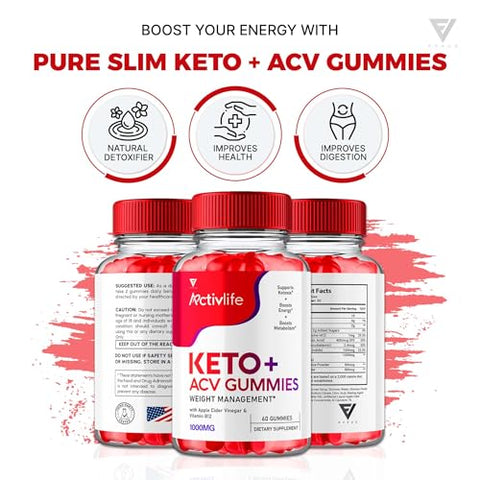 Fyvus - Ativlife Keto ACV Gummies – Suplemento Avançado de Vinagre de Maçã em Gomas (60 Gummies)