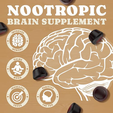 Biolore - Complexo de Cogumelos em Gomas: 10 Poderosos Cogumelos com Chaga, Cabeça de Leão, Reishi, Cordyceps – Estimulante Cerebral, Suporte Imunológico. Superfood de Cogumelos (2 Unidades)