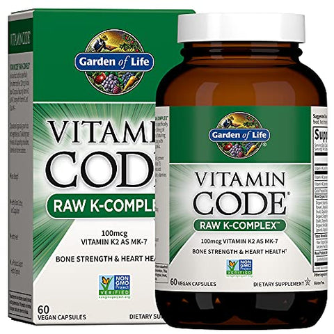 Vitamina C Raw Vitamin Code – 60 Cápsulas, 500mg Vitamina C de Alimentos Integrais - Garden of Life