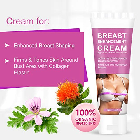 HANASCAR - Creme Natural para Aumento dos Seios, 100g – Crescimento dos Seios