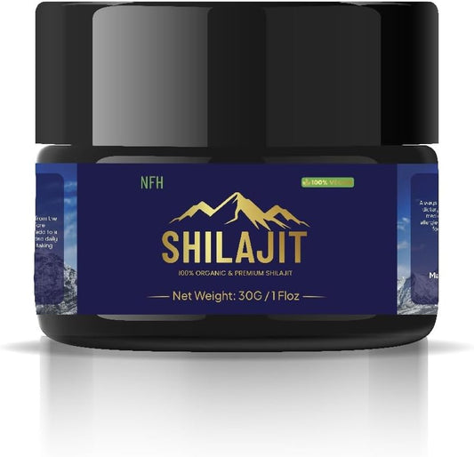 NFH Nutrition For Humans - NFH Resina Orgânica de Shilajit Puro do Himalaia | Suporte à Vitalidade | 100% Natural | 30g