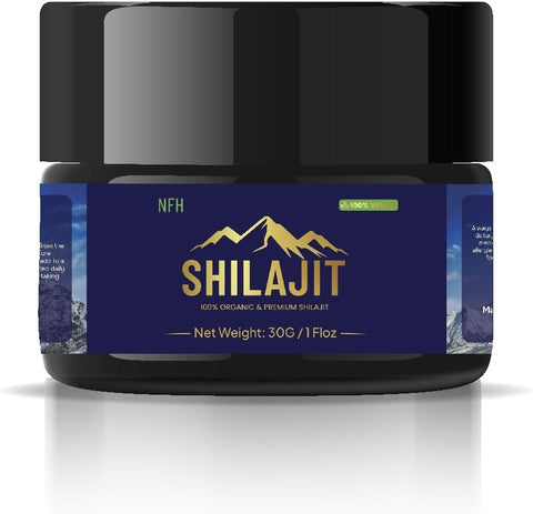 NFH Nutrition For Humans - NFH Resina Orgânica de Shilajit Puro do Himalaia | Suporte à Vitalidade | 100% Natural | 30g