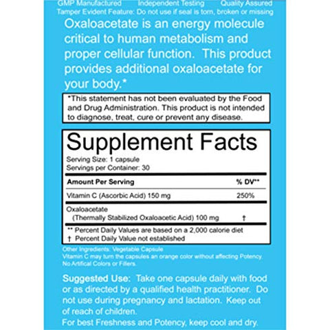 Suplemento de Oxaloacetato para Energia Celular e Metabolismo Saudável - Benagene