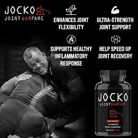 Suplemento para Suporte Articular com Glucosamina MSM para Dor e Mobilidade – 60 cápsulas - Jocko Fuel