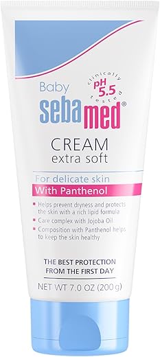 SEBAMED - Creme Sebamed Baby Extra Suave, 200ml – Hidratação e Proteção para a Pele do Bebê