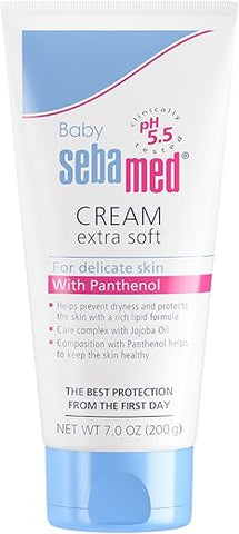 SEBAMED - Creme Sebamed Baby Extra Suave, 200ml – Hidratação e Proteção para a Pele do Bebê