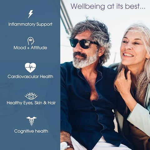 Ômega 3 Fish Oil, Ácidos Graxos EPA/DHA, 3000mg, Triplo Forte, Cápsulas de Óleo de Peixe sem Sabor de Peixe com Limão – Coração, Olhos, Cérebro - Pure Micronutrients