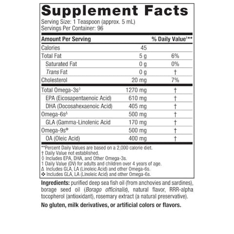Complete Omega – Sabor Limão – 473 ml – 1270 mg Ômega-3 – EPA - Nordic Naturals