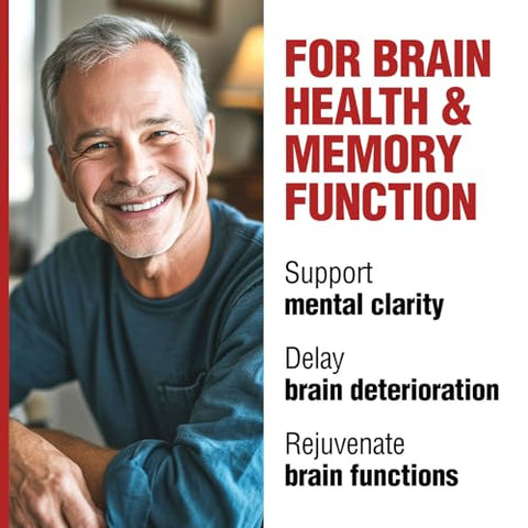 NeuroREGAIN – PLASMALOGEN derivado de vieiras para deterioração cerebral, memória, alerta, aprendizado, concentração e outras funções cognitivas – Adequado para - LABO Nutrition