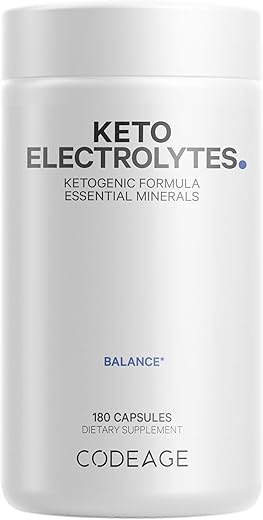 Keto Eletrólitos – Suplemento Vegano em Tabletes com Magnésio, Potássio e Cálcio | Marca Codeage - Codeage