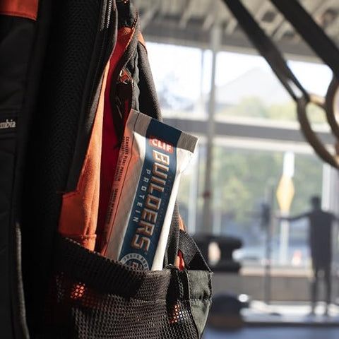 CLIF BUILDER'S - CLIF Builders – Pack Variado de Barras de Proteína à Base de Plantas – Chocolate Menta e Chocolate – Sem Glúten – Não-OGM – Baixo Índice Glicêmico – 20g Proteína – 68g (10 Unidades)