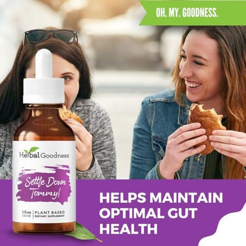 Herbal Goodness - Conjunto Herbal Goodness Settle Down Tommy – Suporte Digestivo Orgânico – Marca