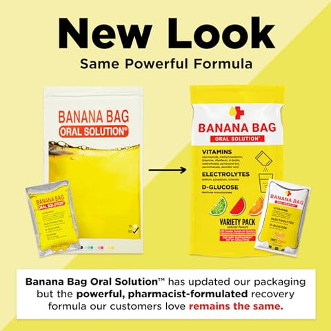 Banana Bag Oral Solution - Banana Bag Solução Oral – Fórmula de Recuperação Farmacêutica – Eletrólitos | 500ml