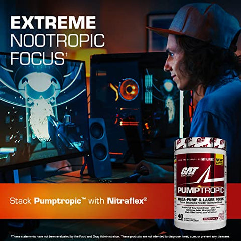 GAT SPORT - GAT Sport Pumptropic Mega-Pump – Energia Explosiva para Treinos Intensos – 300g