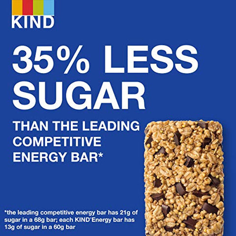 Barras de Energia KIND, Chocolate Chunk, Snacks Saudáveis, Sem Glúten, 30 Unidades