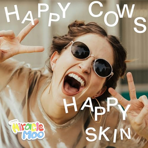 Miracle Moo - Suplemento de Colostro para Saúde Intestinal, Crescimento Capilar, Beleza e Suporte Imunológico – Pó Bovino de Pasto Fácil de Misturar – Maior IgG Plus ImmunoLin, Sem Sabor (30 Porções)