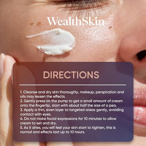 Wealthskin - Creme Instantâneo para Rugas nos Olhos: Efeito Firmeza Temporário – 30g